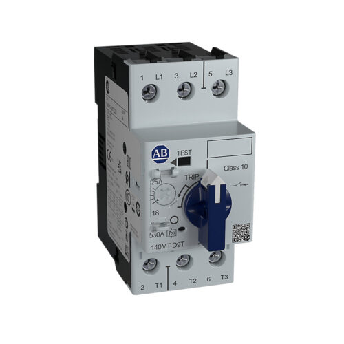 Motor Protection Circuit Breaker, D Frame, 0.63 - 1A, Trip Class 10, High Breaking Capacity, High Mgntc Trp (Fxd at 18–22 x le) - 140MT-D9T-B10