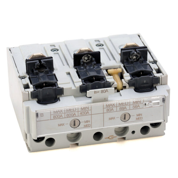 Molded Case Circuit Breaker Trip Unit, 125A Frame, 80A, Thermal Magnetic, 3 Pole - 140G-HTF3-C80