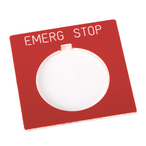 30 mm buton için yazı plakası - 800H-W372F