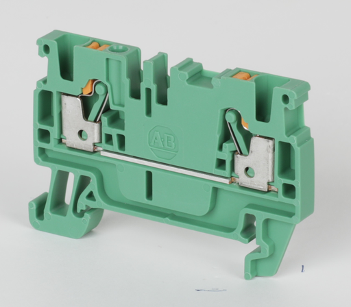 075345e462ae5af304556e54cd3344f94d314490-medium-1.png Terminal Block, Push-in connection, IEC, Feed-Through, 6mm, Single Level, 2 Connection Points, Green, Package Qty 50 - 1492-P6-G
