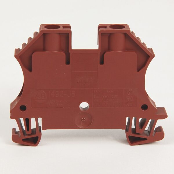 0c71ee9d9c7c89a1e06294b7d516ce65-1.jpg Terminal Block, Screw Connection, Feed Through, 8.1 x 60 x 39.5mm (0.319 x 2.36 x 1.56 in), 1 Pole, Green, Pkg. Qty. of 100, VOLTAGE RATING UR - 600V AC/DC, CSA - 600V AC/DC, IEC - 800V AC/DC, ATEX 550V AC/DC, MAXIMUM CURRENT RATING UR - 50A - 1492-J6-G