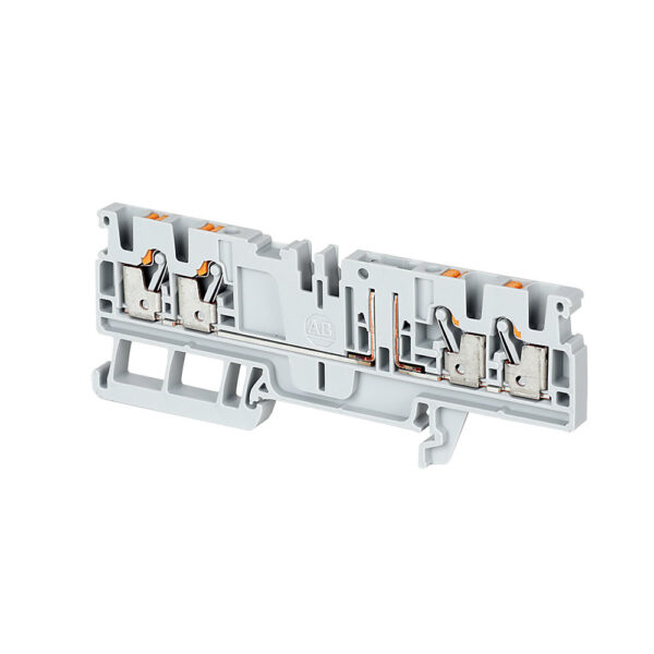 0fd581f39eb7ae3c92420c250e0b8bd2-1.jpg Terminal Block, Push-in connection, IEC, Single-Level, Feed-Through, Plug-in Accessory, 2.5mm, Single Level, 4 Connection Points, Grey, Package Qty 50 - 1492-P3PQ
