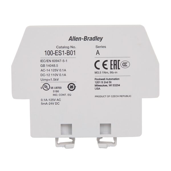 Auxiliary Contact 1 NO 1 NC - 100-ES2-11