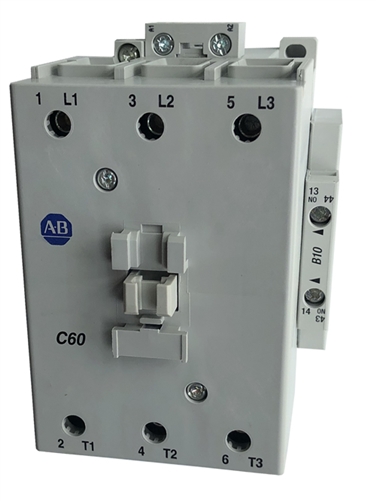 100-C IEC Contactor, 208-240V 60Hz, Screw Terminals, Line Side, 85A, 0 N.O. 0 N.C. Auxiliary Contact Configuration, Single Pack - 100-C85L00