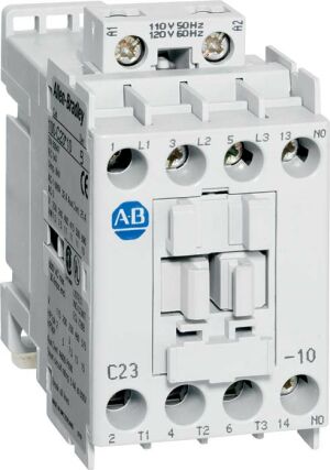 100-C IEC Contactor, 24V DC Electronic Coil, Screw Terminals, Line Side, 16A, 0 N.O. 1 N.C. Auxiliary Contact Configuration, Single Pack - 100-C16EJ01