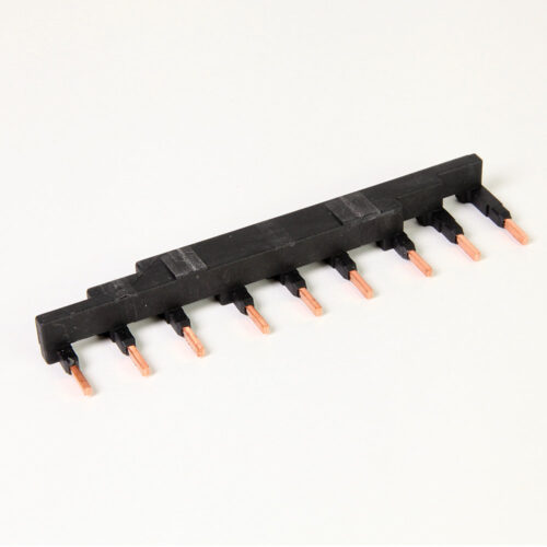 Compact Busbar, 3-Phase, 64 A, 45 mm Spacing, 3 Connections, Used with 140M-C - D Circuit Breaker - 140M-C-W453N