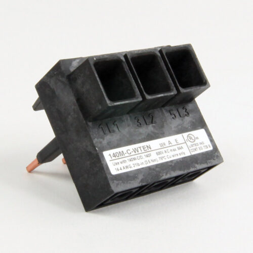 Compact Bus Bar Feeder Terminal, Meets UL Type E Spacing Requirements, Top Feed, Used with 140M-C-W Compact Busbars - 140M-C-WTEN