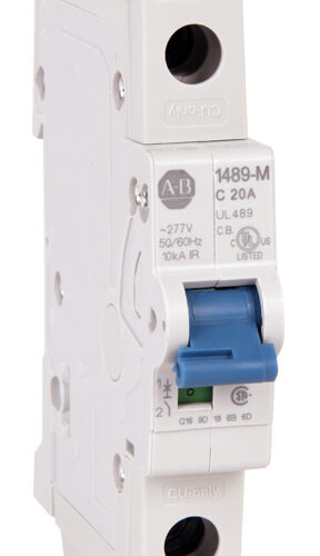 1489-M Miniature Circuit Breaker, Standard configuration, AC, UL/CSA Max. Voltage: 240V AC, 48V DC, IEC/EN Max. Voltage: 230V AC, 1 Pole Configuration, Trip Curve D, 10A - 1489-M1D100