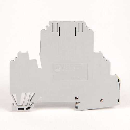 Terminal Block, Screw Connection, Two Level Plug-in Style - Two Circuit with Ground Connection, 5.1 x 80.2 x 65.9mm (0.20 x 3.20 x 2.63 in), 1 Pole, Gray, Pkg. Qty. of 50, VOLTAGE RATING UR - 300V AC/DC, CSA - 300V AC/DC, IEC - 500V AC/DC, MAXIM - 1492-JDG3P