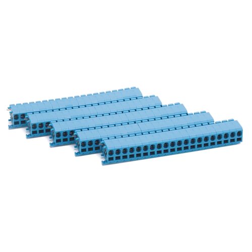 Terminal Block, Spring Clamp Connection, 4 Conductor, Sensor Block Base for Plug-in Distribution Blocks, without LED, 5.1 x 81 x 38.5 mm (0.20 x 3.19 x 1.52 in), Gray, Pkg. Qty. of 50, VOLTAGE RATING UR - 300V AC/DC, CSA - 300V AC/DC, IEC - 250V - 1492-LS2-4