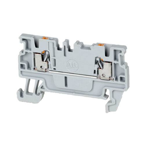 1492-P2 Terminal Block, Push-in connection, IEC, Feed-Through, 1.5mm, Single Level, 2 Connection Points, Grey, Package Qty 100 - 1492-P2