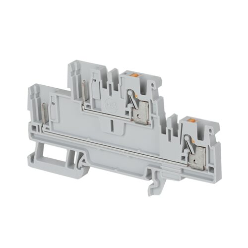 1492-P Push-in Terminal Blocks, 2.5 mm² (AWG 28 - AWG 12), 20 A, Feed-Through, Multi-Level, 2 Flexible Plug, 1 Point On Other Side per Circuit - 1492-PD32P