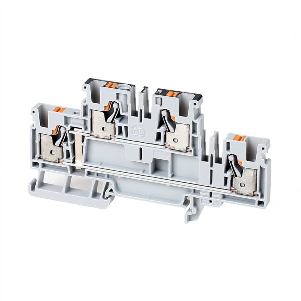 1492-PD4C_1000x1000 Terminal Block, Push-in connection, IEC, Feed-Through, 4mm, Double Level Connected, Single Circuit, 4 Connection Points, Grey, Package Qty 50 Terminal Block, Push-in connection, IEC, Feed-Through, 4mm, Double Level Connected, Single Circui - 1492-PD4C