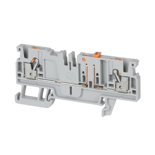 1492-P Push-in Terminal Blocks, 2.5 mm² (AWG 28 - AWG 12), 20 A, Knife Disconnect/Isolation Block, Single Level, 1 Point On Each Side Per Circuit - 1492-PKD3-B