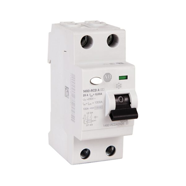 Residual Current Devices, 2 Pole Configuration, 100mA Sensitivity, A40 - 1492-RCDA2B40