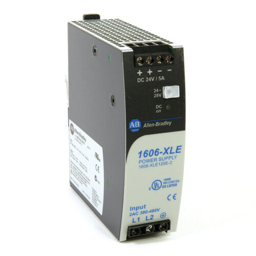 1606-XLE120E-2 Power Supply, Bulletin 1606 XLE Essential, 380-480VAC Three Phase Input, 24-28VDC Output, 120 Watt, 5 Amp - 1606-XLE120E-2