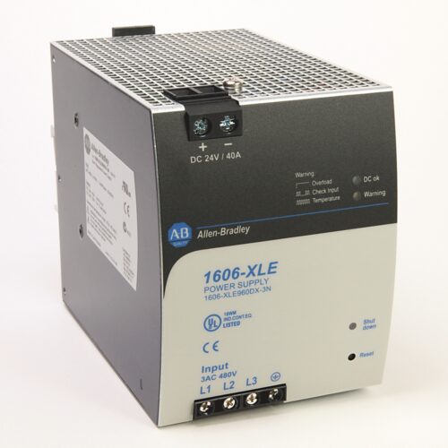 1606-XLE960DX-3N_1000x1000 Power Supply, Bulletin 1606 XLE Essential, 408-552VAC Three Phase Input, 24VDC Output, 960 Watt, 40 Amp - 1606-XLE960DX-3N