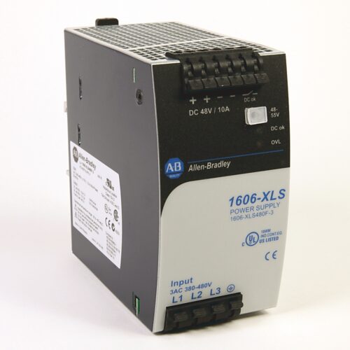 1606-XLS480F-3: Performance Power Supply, 48-56V DC, 480 W, 3-Phase 480V AC wide range