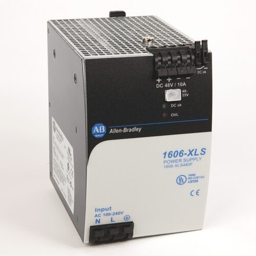 Power Supply, Bulletin 1606 XLS Performance, 200-240VAC Input, 48-56VDC Output, 480Watt, 10A Output - 1606-XLS480F