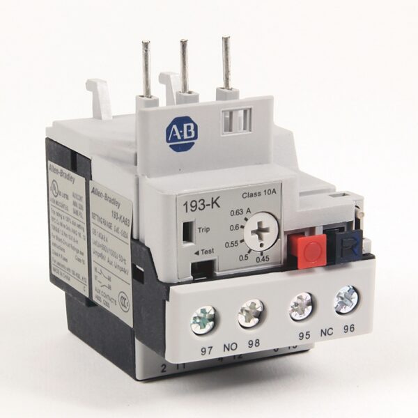193-K Mini Bimetallic Overload Relay, 0.45–0.63 - 193-KA63