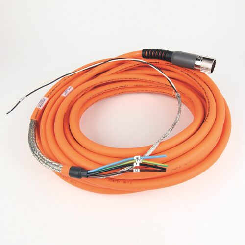 2090-CPWM7DF-14AA15_1000x1000 Motor Power Only, SpeedTec DIN Connector, Drive-end, Flying-lead, Standard (Non-Flex), 14AWG, 15M - 2090-CPWM7DF-14AA15