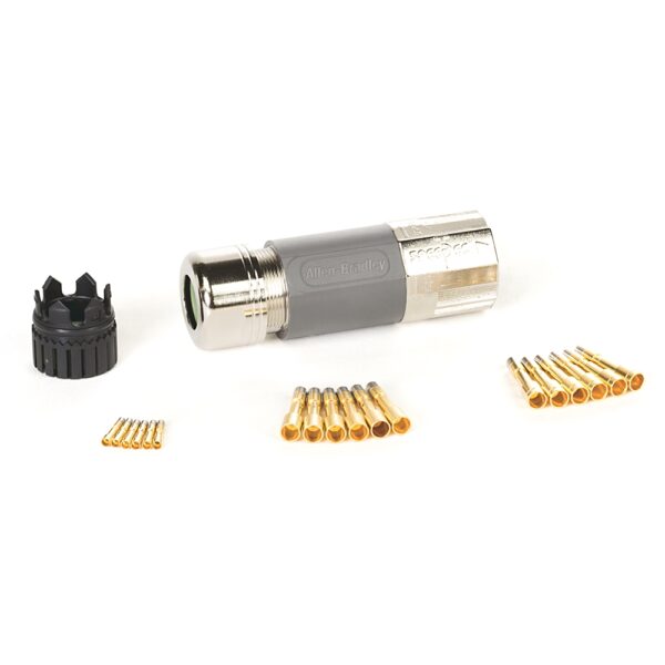 Connector Kit, Power and Brake, 10-6 AWG Conductor, Crimp Type Sockets, DIN 940, Motor Plug, SpeedTec - 2090-KPBM7-06AA