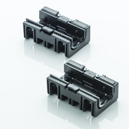 3cf16540aac88fa474edfd46fb43f3bdd5be7636-medium Mounting brackets, Safety Light Curtain, two clamps for one stick, side and backside mounting - 450L-AM-SM