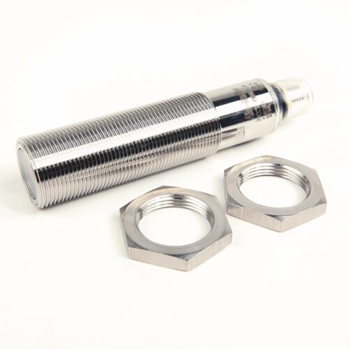 Photoelectric Sensor, Cylindrical Style, Transmitted Beam Receiver, 20-20 m Sensing Range, Light Operate - Dark Operate Output, PNP Output, Threaded Barrel, 18 mm Barrel, 4 Pin Micro M12 Integral Quick Disconnect Connector, Without Sensitivity Adjustment - 42CST-R9MPB1-D4