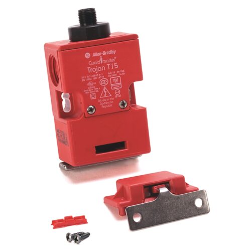 440K-T11320_1000x1000 Tongue Switch - Trojan 5: Contacts(Safety and Aux): 2 Normally Closed, 1 Normally Open, BBM Preference: Break Before Make, Actuator: Fully-Flex, Model Type: GD2 Style Metal Head, Conduit Entry: 6 Pin M12 Micro QD - 440K-T11368