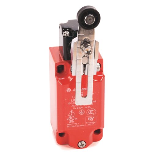 Safety Limit Switches, Large Metal IEC, Full Sw Head & Body, Adjustable Roller Lever, 4 Circuits, Conduit Entry, Break Before Make, 3 Norma lly Closed Contacts, 1 Normally Open Contact, Standard Contacts - 25C Low Temp Limit, 65C High Temp Limit, Spring - 440P-MALB13B