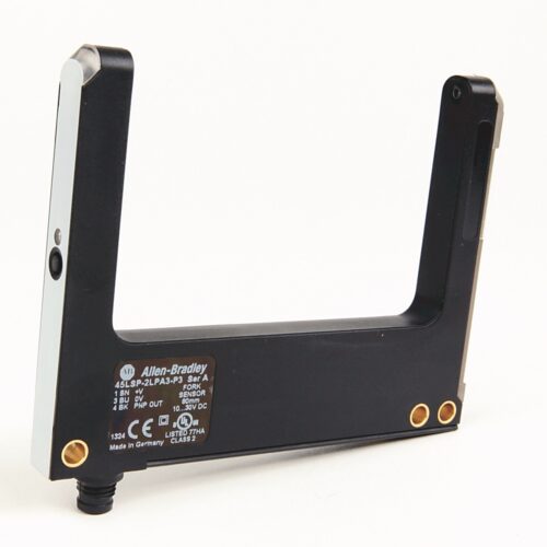 45LSP-2LPA3-P3_1000x1000 Photoelectric Sensor, Fork Style, Visible Red LED, Light Operate - Dark Operate Selectable Output, PNP Output, 80 mm Gap, Plastic, 4 Pin Pico M8 Quick Disconnect Connector, Teachable Sensitivity - 45LSP-2LPA3-P4