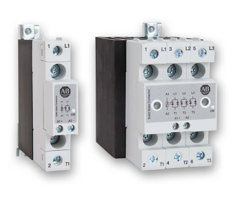 4fa23f6e0e8aaf8098bbbae1dbbc70c12aeff4a5-medium Three Phase Solid State Contactor with three switched poles 65 amps @ 40 C 600 volts AC maximum with AC control 20 - 275 volts and DC control of 24 - 190 volts. - 156-C3P65NCBA