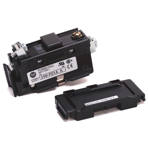 Power Pole Adder, Field Installed Accessory, 1 Normally Open, Fits Size 0 and 1 500 Line except 500L and FL, 600V Maximum Voltage Rating, 27A Maximum Current Rating - 599-P01A