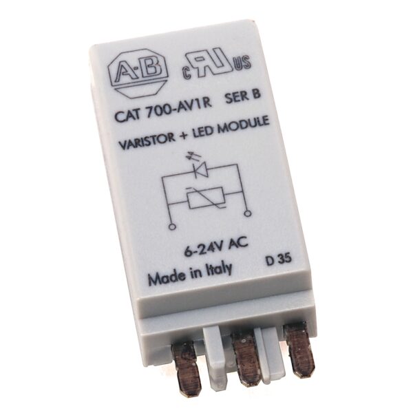 Diode with LED Surge Suppressor, 28–60V DC, used with 700-HN104 socket (Pkg. Qty. 10) - 700-ADL2