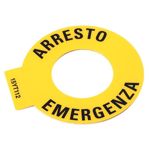 800F PB, 22 mm Accessory, ARRESTO EMERGENZA - 800F-15YT112