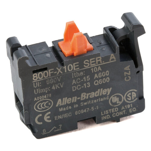 800F PB, 22mm Contact Block, Screw Contact Block, Double Circuit, 1 N.O./1 N.C., Latch Mounting, Standard Pack - 800F-X11D