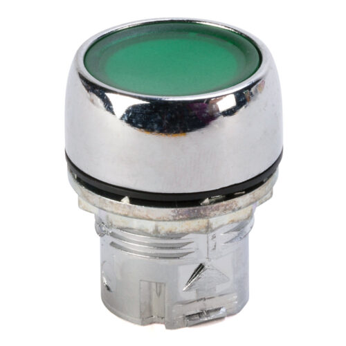 800FM-LFA3 800F PB, 22mm Alternate Action Operator, Illuminated Flush Alternate, Green, Metal, Standard Pack - 800FM-LFA3