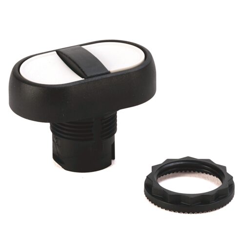 800FP-U2F1F1_1000x1000 800F, 2-Function Momentary Multi-Operator, Plastic, Non-Illuminated, Lower - Flush Red with "O" text, Upper-Flush Green is marked with a Vertical Bar - 800FP-U2FFFE