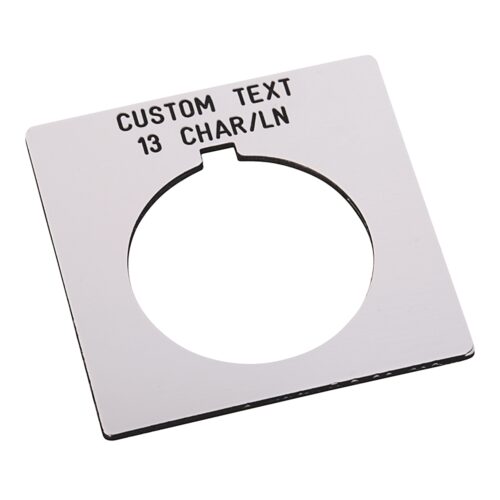 30 mm buton için yazı plakası - 800H-W500E