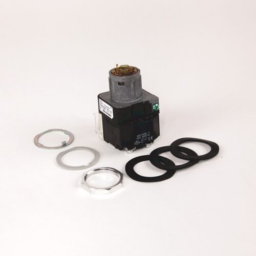 800T PB, 30mm Selector Switch, 2 Position Selector Switch, 120V AC 50/60 Hz, Standard Knob Type, No Knob, KB6 Cam, KB6 Cam, Maintained, 120V AC 50/60 Hz, No Guards - on Terminals, Incandescent Lamp, 1-NO 1-NC Standard Contacts, No Block in Position 3, St - 800T-16HX2KB6AX