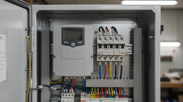 Motor sürücü VFD elektrik panosunda